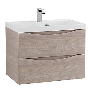 Тумба с раковиной Belbagno MARINO 65 подвесная Rovere Grigio для ванной в интернет-магазине Sanbest