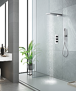 Душевая система скрытого монтажа SantiLine SL-9019 хром купить в интернет-магазине сантехники Sanbest