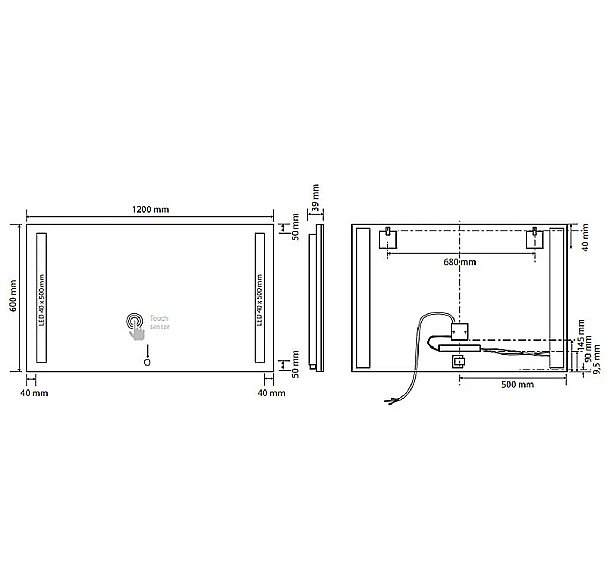 Зеркало Bemeta 101301157 хром в ванную от интернет-магазине сантехники Sanbest