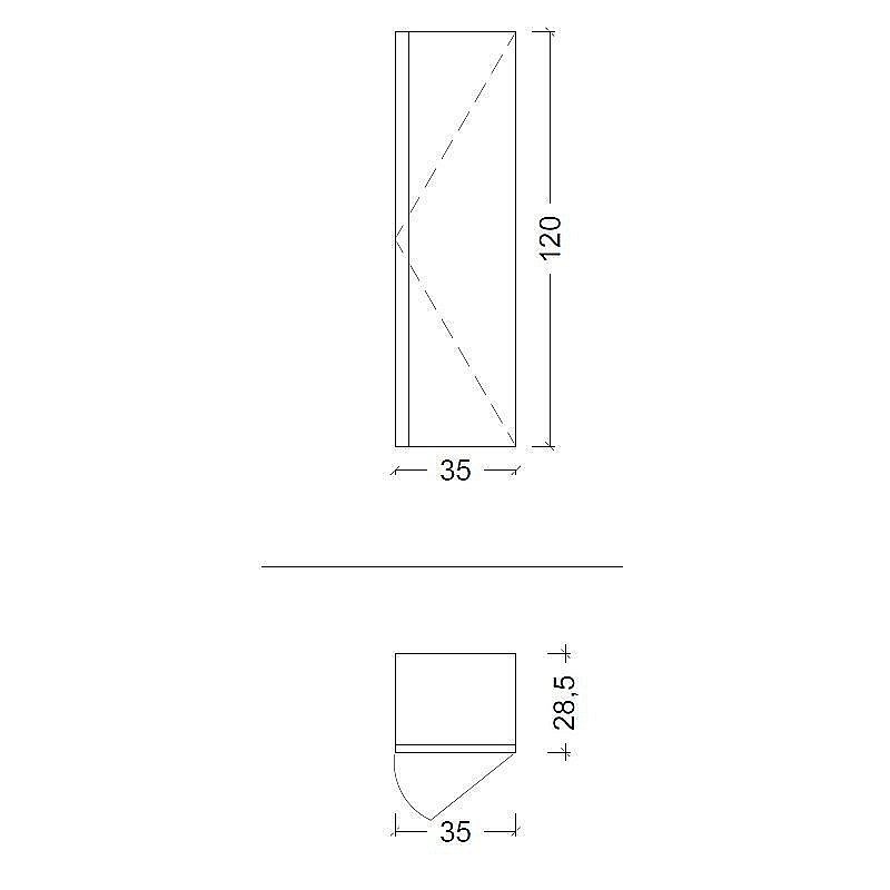 Пенал Armadi Art Capolda антрацит для ванной в интернет-магазине сантехники Sanbest