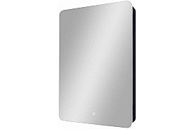 Зеркальный шкаф ART&MAX Lecce 56 AM-Lec-560-850-1D-L-DS-F-Nero левый купить в интернет-магазине сантехники Sanbest