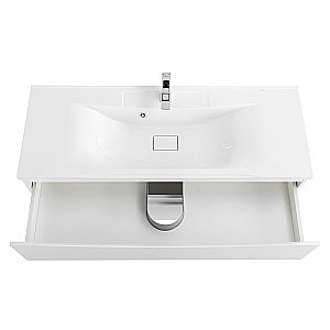 Тумба с раковиной Belbagno MARINO 120 подвесная Bianco Lucido для ванной в интернет-магазине Sanbest