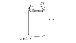 Корзина для белья с ручками FIXSEN RUSTIC STYLE FX-1034 купить в интернет-магазине сантехники Sanbest