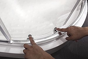 Душевой уголок Cezares Anima 100х100 ANIMA-A-2-100-C-Cr стекло прозрачное/профиль хром купить в интернет-магазине Sanbest