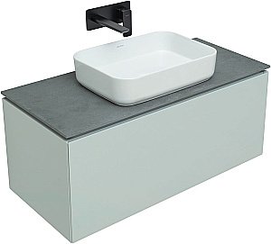 Тумба с раковиной Allen Brau Infinity 100 1.21004.PWM папирус матовый для ванной в интернет-магазине Sanbest