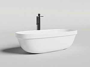 Ванна Salini Greca IN S-Stone 104821MRH 180x80 белая/снаружи RAL матовая купить в интернет-магазине Sanbest