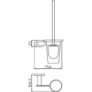 Ершик для унитаза Rav-Slezak Yukon YUA0500 хром купить в интернет-магазине сантехники Sanbest