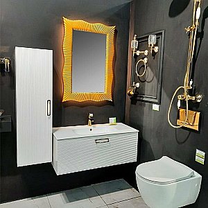 Зеркало Boheme NeoArt Soho 563 золото в ванную от интернет-магазине сантехники Sanbest