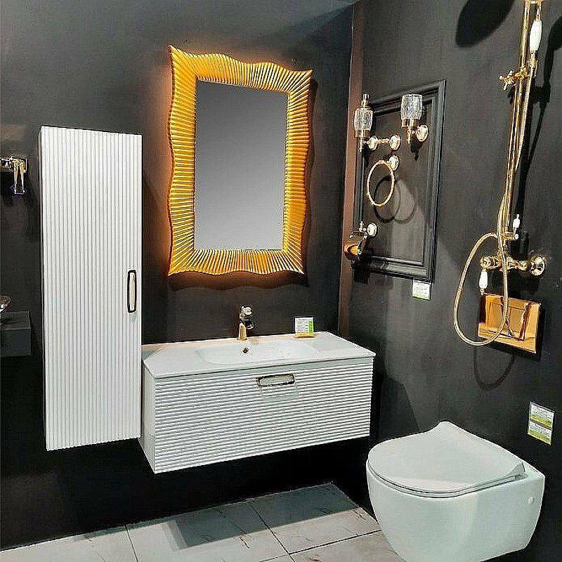 Зеркало Boheme NeoArt Soho 563 золото в ванную от интернет-магазине сантехники Sanbest