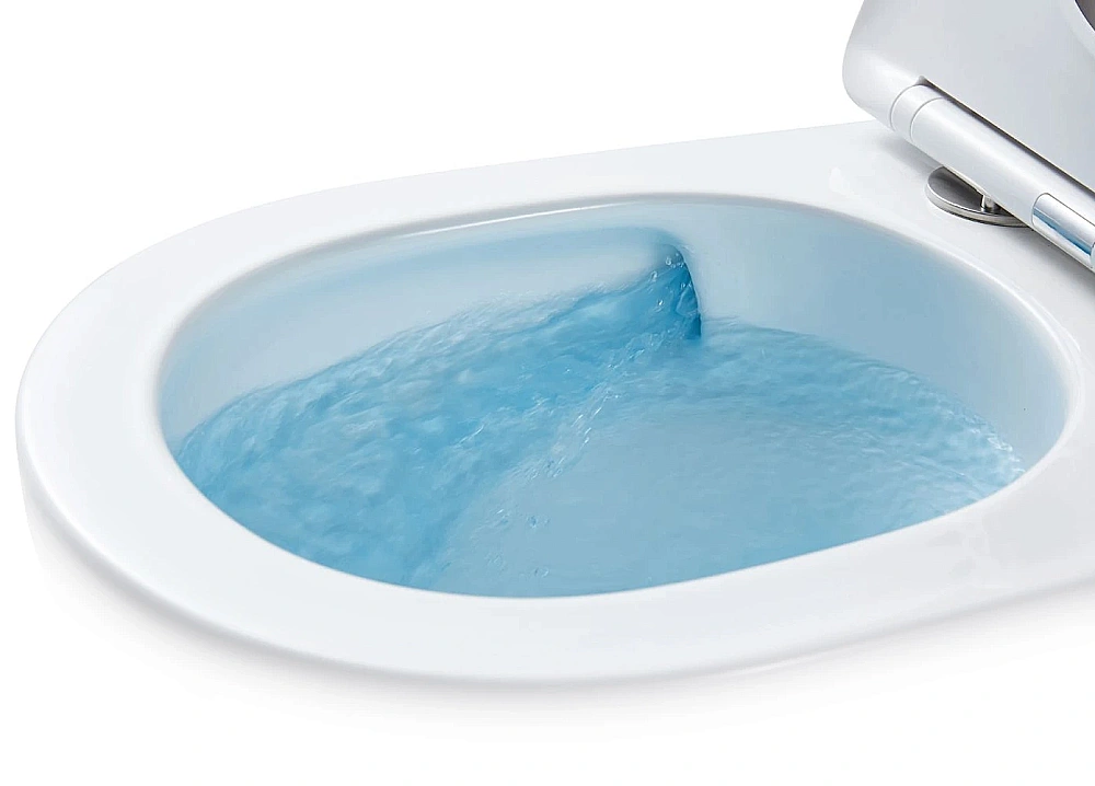 Унитаз подвесной GID Tr2133TF-BUM 62301Y безободковый, слив торнадо, с крышкой микролифт, синий матовый купить в интернет-магазине Sanbest