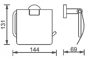 Держатель туалетной бумаги Aquanet 4586MB купить в интернет-магазине сантехники Sanbest
