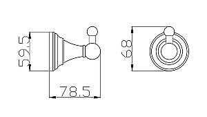Крючок Rav-Slezak MORAVA MKA0100SM купить в интернет-магазине сантехники Sanbest