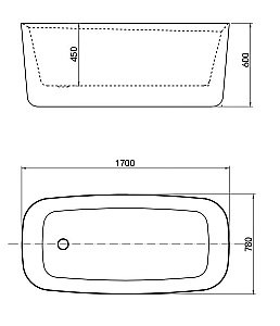 Акриловая ванна Allen Brau Infinity 2.21003.21 170x78 матовая купить в интернет-магазине Sanbest