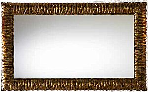 Зеркало Cezares Cavalli CAVALLI 1200x30x750  золото в ванную от интернет-магазине сантехники Sanbest