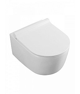 Унитаз подвесной с инсталляцией Agger ATI05100+APB200 белый, с крышкой микролифт, безободковый, с кнопкой хром купить в интернет-магазине Sanbest