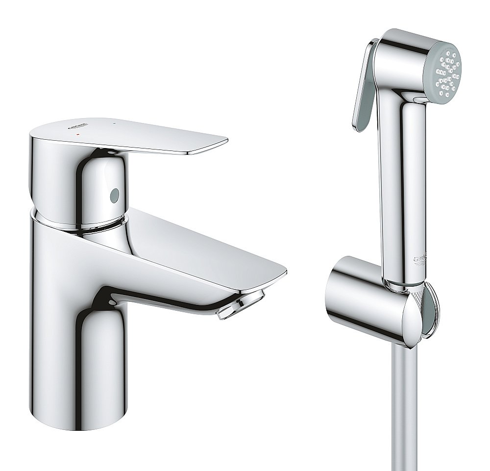 Смеситель для раковины Grohe BauEdge 23757001 хром купить в интернет-магазине сантехники Sanbest