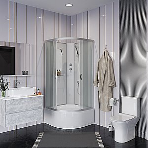 Душевая кабина Niagara Classic NG-2309-14BK 100х100 купить в интернет-магазине Sanbest