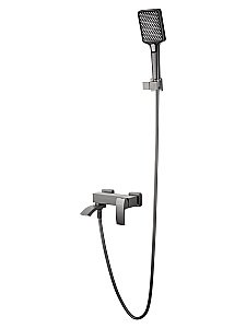 Смеситель для ванны с душем WONZON & WOGHAND FIT, Темный графит (WW-88639009-BGM) купить в интернет-магазине сантехники Sanbest