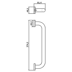 Поручень для ванны Veragio Gifortes 35 VR.GFT-9027.BR купить в интернет-магазине сантехники Sanbest