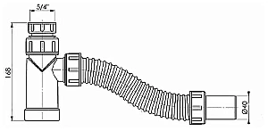 Сифон для раковины Pestan Bettoserb 125311 купить в интернет-магазине сантехники Sanbest