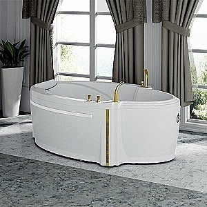 Ванна акриловая FRA GRANDE Ницца 4-01-2-0-0-406 190х110 белая с гидромассажем купить в интернет-магазине Sanbest