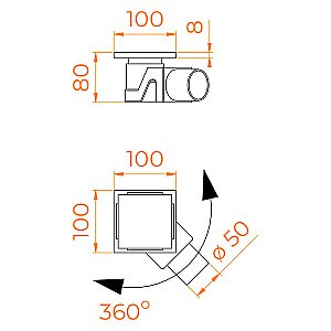 Душевой трап RGW Drain Leo-02-10 100х100 60210210-06 золото брашированное купить в интернет-магазине Sanbest