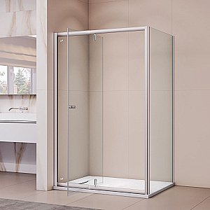 Душевой уголок RGW Passage PA-44 (PA-02 + Z-050-1) 80x90 стекло прозрачное/профиль хром купить в интернет-магазине Sanbest