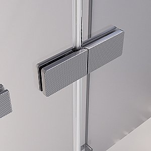 Душевая дверь Veconi Premium Alassio GR AL-150-00-GR-C4 150 стекло прозрачное осветленное/профиль брашированный графит купить в интернет-магазине Sanbest