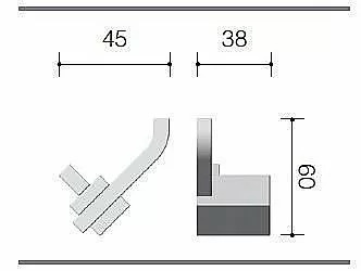 Крючок Schein WATTEAU 121*2 купить в интернет-магазине сантехники Sanbest