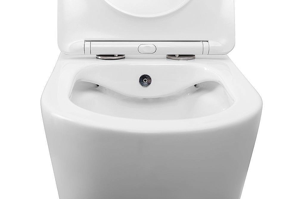 Унитаз подвесной Art&Max ZOE AM9322C1CHR/SC белый, с сиденьем микролифт, безободковый, функция биде купить в интернет-магазине Sanbest