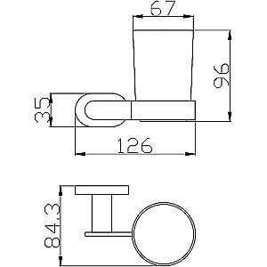 Стакан для зубных щеток Rav-Slezak Yukon YUA0201 хром купить в интернет-магазине сантехники Sanbest