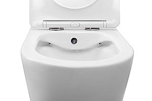 Унитаз подвесной Art&Max ZOE AM9322C1CHR/SC белый, с сиденьем микролифт, безободковый, функция биде купить в интернет-магазине Sanbest
