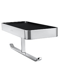 Двойной держатель для туалетной бумаги с полкой WONZON & WOGHAND LOTTE, Хром (WW-8356A) купить в интернет-магазине сантехники Sanbest