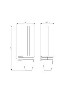 Туалетный ершик в комплекте WONZON & WOGHAND FIRST, Хром (WW-8429) купить в интернет-магазине сантехники Sanbest