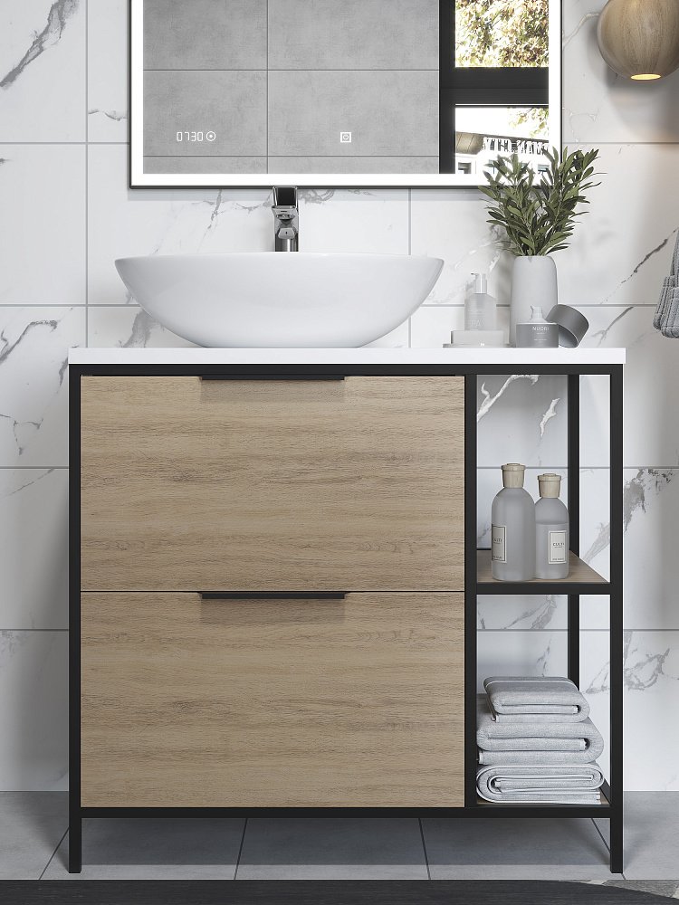 Раковина накладная Cersanit MODUO 57 63571 белая купить в интернет-магазине Sanbest