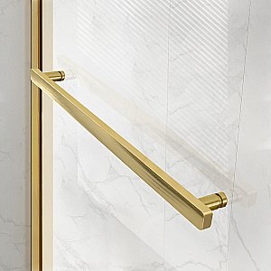 Душевая дверь Vincea Slim Soft 140 VDS-1SS140CLG стекло прозрачное/профиль брашированное золото купить в интернет-магазине Sanbest