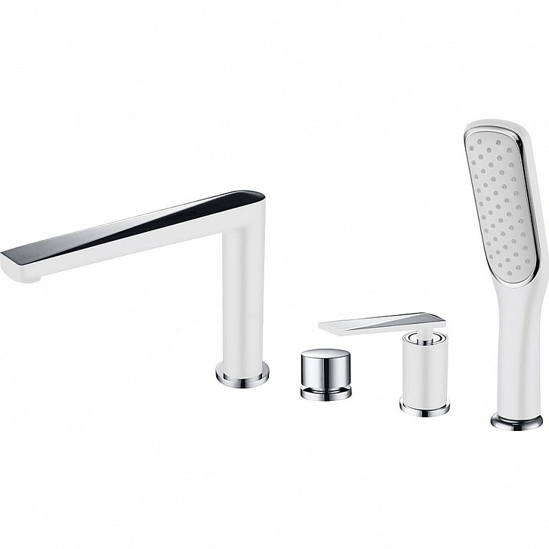 Смеситель для ванны Boheme Venturo 370-W белый/хром купить в интернет-магазине сантехники Sanbest