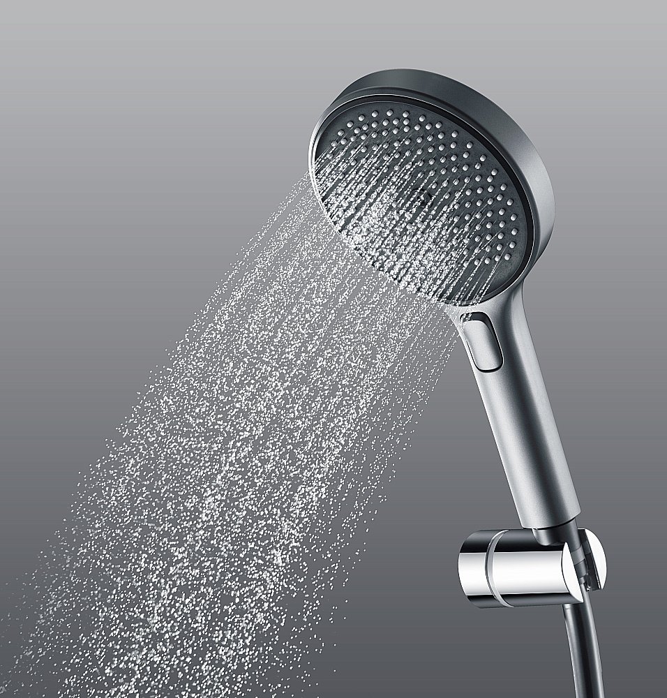 Душевая лейка Sancos Nok round SC6001CH-B хром/черный матовый купить в интернет-магазине сантехники Sanbest