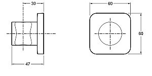Держатель ручного душа Jacob Delafon MODULO 8464D-CP купить в интернет-магазине сантехники Sanbest