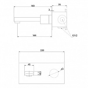 Смеситель для раковины ABBER Rund AF8712NG никель купить в интернет-магазине сантехники Sanbest