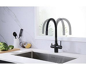 Смеситель для кухни Paulmark Salix Sa213419-BLM черный  купить в интернет-магазине сантехники Sanbest