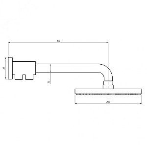 Верхний душ PAINI Maggiore 50CR759TCARE20ET8 хром купить в интернет-магазине сантехники Sanbest