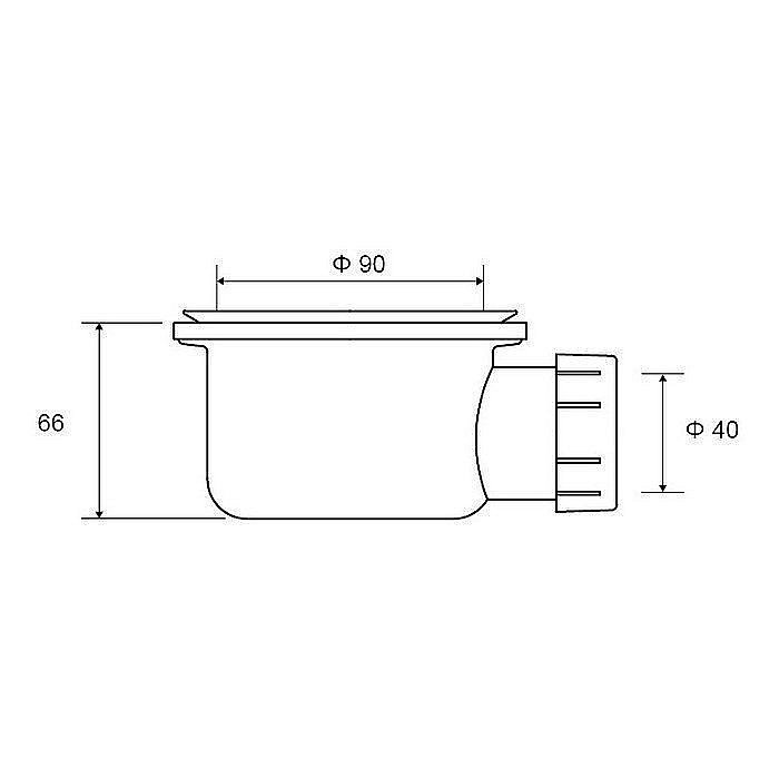 Сифон для поддона Excellent Zero 1616 купить в интернет-магазине сантехники Sanbest