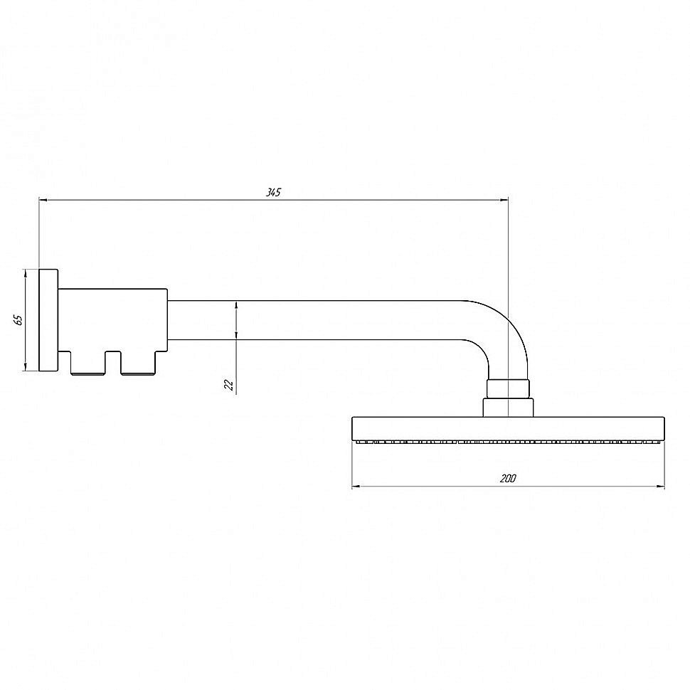 Верхний душ PAINI Maggiore 50CR759TCARE20ET8 хром купить в интернет-магазине сантехники Sanbest