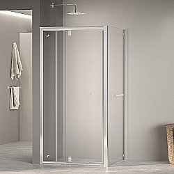 Душевой уголок RGW Passage PA-32-1 (PA-02 + Z-060-1) 100x100 стекло прозрачное/профиль хром купить в интернет-магазине Sanbest