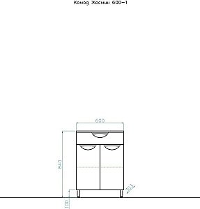 Тумба с раковиной Style Line Жасмин 55 для ванной в интернет-магазине Sanbest