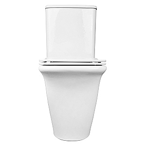 Унитаз напольный Azario Avero AZ-3121 белый, безободковый, с бачком, с крышкой микролифт купить в интернет-магазине Sanbest