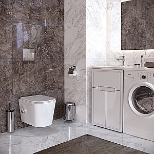 Унитаз подвесной Taliente Correto CR25200+Smcromo безободковый, функция биде, с крышкой микролифт, белый купить в интернет-магазине Sanbest