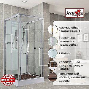 Душевая кабина AvaCan  V2090N без крыши купить в интернет-магазине Sanbest