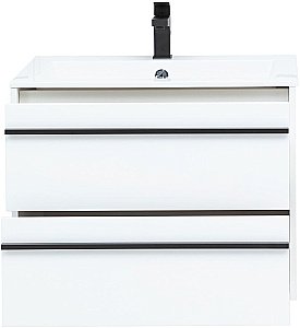 Тумба с раковиной Aquanet Lino 70 белый матовый для ванной в интернет-магазине Sanbest